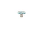 Pebbles Turquoise Circle Knob | Hardware by Windborne Studios. Item composed of fabric and glass