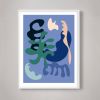 MidCentury Modern Abstract wall art, Colorful Abstract wall | Prints by Capricorn Press. Item composed of paper compatible with boho and minimalism style