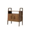 Minimalist Bookcase, Media Console Cabinet, Credenza | Book Case in Storage by Plywood Project. Item composed of oak wood compatible with minimalism and mid century modern style