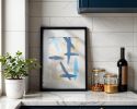 Slate 1 | Original Framed Abstract Paper Painting | Oil And Acrylic Painting in Paintings by Abby May