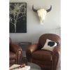 Bison Skull - Natural | Wall Sculpture in Wall Hangings by Farmhaus + Co.. Item made of wood