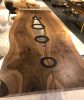 Custom Wood Table - Conference Room Table - Live Edge Table | Dining Table in Tables by Tinella Collection. Item made of walnut & metal compatible with contemporary and art deco style
