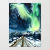 Aurora Borealis | Prints by Brazen Edwards Artist. Item made of canvas with paper