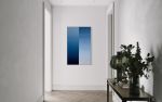 (why are you) swimming against the stream | Oil And Acrylic Painting in Paintings by Ashley Ravidas. Item composed of canvas compatible with minimalism and mid century modern style
