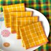 Tepache Yellow Windowpane Cloth Cocktail Napkins, Set of 4 | Linens & Bedding by Willow Ship