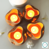 Stara Handmade Terracotta Tealight Holder (Pack of 2) | Candle Holder in Decorative Objects by Lit Lamps - Sustainable Mindful Lighting