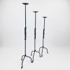 Hand Forged Iron Candelabra Set of 3 (90-100-110cm) | Candle Holder in Decorative Objects by edecrawzFC