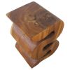 Haussmann® Wood BIG Wave Verve Accent Snake Table 14x14x20 | Side Table in Tables by Haussmann®
