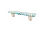 Pebbles Turquoise 3" CC Pull | Hardware by Windborne Studios. Item made of glass