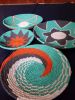 Set of 4 African Plates Baskets Wall Hanging | Decorative Plate in Decorative Objects by Sarmal Design