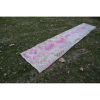 Mid Century Geometrical Turkish Handwoven Kilim Runner | Runner Rug in Rugs by Vintage Pillows Store. Item made of wool & fiber