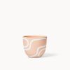 Blush Outline Planters | Vases & Vessels by Franca NYC. Item composed of ceramic in boho or minimalism style