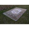 Farmhouse Kitchen Vintage Mid Century Turkish Oushak Rug | Area Rug in Rugs by Vintage Pillows Store. Item composed of cotton and fiber