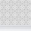 Larkspur Petals White on Grey - Small Wallpaper Print | Wall Treatments by Sean Martorana. Item composed of paper