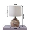 Naybu Round Table Lamp | Lamps by Home Blitz. Item composed of wood and cotton in boho style