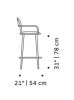 Luc Bar And Counter Chair | Chairs by Marie Burgos Design and Collection