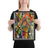 Framed Print - Organic Life - Abstract Colorful Geometric | Work by Eman's Gallery