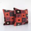 Set Colorful Oriental Boho Kilim Cushion, Chair Organic Pill | Pillows by Vintage Pillows Store