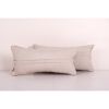 Muted Turkish Oushak Rug Pillow - Pair Vintage Wool Rectangu | Cushion in Pillows by Vintage Pillows Store