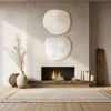 Textured Diptych Wall Sculpture Set (2 Pieces) – Modern 3D Relief Art, Handmade Sculptural Beige White Minimalist Paintings for Elegant Home | Wall Hangings by Vaiva Art Atelier