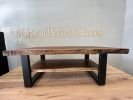 Walnut Coffee Table with Shelf | Tables by Good Wood Brothers. Item composed of walnut and metal in mid century modern style