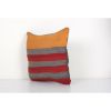 Striped Turkish Kilim Pillow Cover, Bohemian Kilim Pillow, T | Cushion in Pillows by Vintage Pillows Store