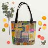 Tote Bag - The Hearth Quilt - Folk Patchwork Art | Work by Eman's Gallery