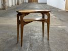 Modern Wood Console Table: Sculptural Entryway Sofa Table, USA made | Tables by Marco Bogazzi