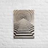 Canvas Print - Tunnel of Illusion - Geometric Op Art | Work by Eman's Gallery