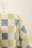Sage Grid Block Print Tablecloth | Linens & Bedding by Ninéh