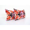 Pink Silk Ikat Velvet Pillow, Set of Two Colorful Velvet | Sham in Linens & Bedding by Vintage Pillows Store. Item composed of fabric and fiber