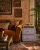 Handmade Bone Inlay Nightstand 2 Drawer Boho Moroccan Bedside Table | Storage by IKKAZA