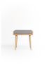 Stool Made of Solid Oak Table, Oak Legs | Chairs by Manuel Barrera Habitables. Item composed of oak wood and fabric