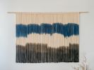 Extra Large Modern Navy Macrame Wall Hanging | Wall Hangings by Love & Fiber. Item made of cotton & fiber