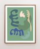 Mid Century Modern Abstract Art, Colorful Abstract wall art | Prints in Paintings by Capricorn Press. Item made of paper works with boho & minimalism style