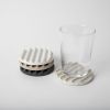Terrazzo Grey Scale Coaster Set | Tableware by Pretti.Cool. Item composed of concrete and glass