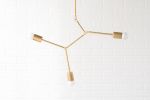 Mobile Chandelier - Modern Hanging Lamp - Model No. 3376 | Chandeliers by Peared Creation. Item composed of brass