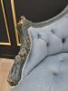 French Style Settee / Antique Gold Leaf Accent /Hand Carved | Couch in Couches & Sofas by Art De Vie Furniture
