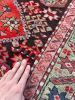 SUPERE UNIQUE Antique Caucasian | Sage Green Border Charcoal | Area Rug in Rugs by The Loom House. Item made of fabric with fiber