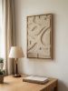 Diptych Wall Art Set (2 pieces) - Modern Textured Plaster Sculptures - Beige Decor - Housewarming Gift - Japandi Style Design | Wall Sculpture in Wall Hangings by Vaiva Art Atelier