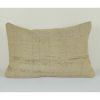 Organic Turkish Hemp Pillow, Kilim Cushion Cover, 16" X 24" | Sham in Linens & Bedding by Vintage Pillows Store. Item made of cotton with fiber