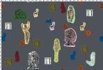 The Great Mother, Iron | Fabric in Linens & Bedding by Philomela Textiles & Wallpaper. Item made of cotton