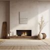 Textured Plaster Wall Art – Beige Monochrome Sculpture, Symmetric Relief | Wall Sculpture in Wall Hangings by Vaiva Art Atelier