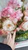 Peony oil painting original canvas, Large painting flowers | Oil And Acrylic Painting in Paintings by Natart. Item made of canvas with synthetic works with contemporary style