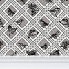 Trellis - Magnolia Warblers - Greyscale - Wallpaper Print | Wall Treatments by Sean Martorana. Item made of paper