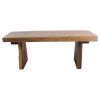 Haussmann® Wood Natural Edge Bench 48 in x 18 x 18 in | Benches & Ottomans by Haussmann®