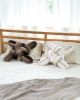 Truffle Velvet Knot Pillow | Pillows by Knots Studio