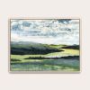 Winding River Art Print - Abstract River Landscape | Prints in Paintings by Lara Eckerman Art