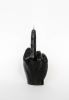 Black Hand candle - Original F*ck gesture | Ornament in Decorative Objects by Agora Home. Item composed of synthetic in minimalism or contemporary style