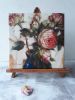 Roses flowers oil painting, Original canvas art Floral | Oil And Acrylic Painting in Paintings by Natart. Item composed of canvas & synthetic compatible with contemporary style